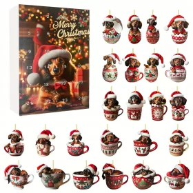  Bassotto in una scatola cieca Babbo Natale