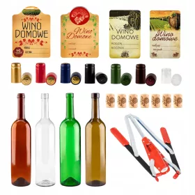  30x BOTTIGLIE DI VINO 0,75 L 750 ML TAPPI KORKOWN