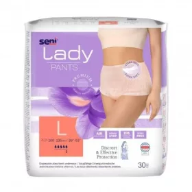  Mutandine assorbenti da donna Seni Lady Pants L 30 pz.