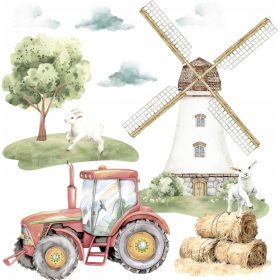   Set di Adesivi Murali per Bambini OSOMHOME®, Colorati e Creativi, Made in Poland - Dimensioni XL