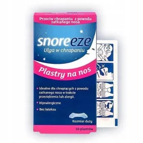  Snoreeze, strisce nasali grandi, SNORE, 10 pezzi