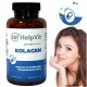 Collagene Marino in Capsule per Articolazioni, Pelle e Ossa + Acido Ialuronico + Vitamina C x120