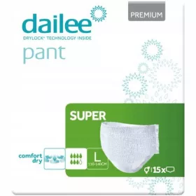  SLIP ASSORBENTI PER INCONTINENZA URINARIA DAILEE SUPER L
