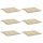  vidaXL Cuscini per sedie da giardino 6 pz Beige 50x50x4 cm