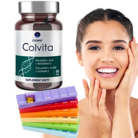   Colvita Colway - 60 Capsule con Collagene Marino, Alghe e Vitamina E + Omaggio Portapillole Settimanale