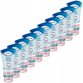   Set di 10 confezioni di TENA ProSkin Body Cream - Crema Corpo Idratante