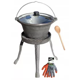    BOLLITORE IN GHISA UNGHERESE 8L SUPPORTO CON GRIGLIA 25 E COPERCHIO RESISTENTE AL CALORE