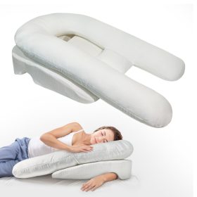   Set Cuscini Ergonomici 2 in 1 per Sollievo della Spalla e Sonno Confortevole