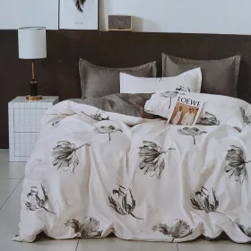   Set di Biancheria da Letto in Cotone Satinato Premium 200x220 cm - Varie Fantasie