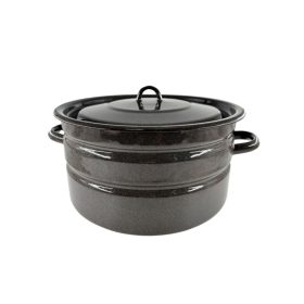   Pentola in Smalto Elegante con Coperchio - Ideale per Famiglie Numerose