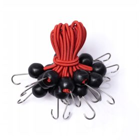   40X Elastici Multifunzione con Ganci per il Fissaggio di Teli e Tende