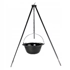    BOLLITORE PER GULASCH A TREPPIEDE SMALTATO NERO UNGHERESE 11L