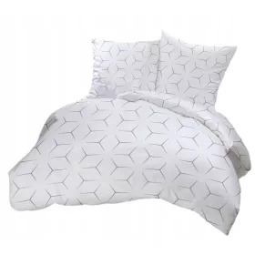   Set Biancheria da Letto 100% Cotone 160x200cm + 2 Cuscini - Prodotto Polacco di Alta Qualità