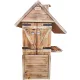  Affumicatoio da giardino in legno 140x50x50 tetto Highlander