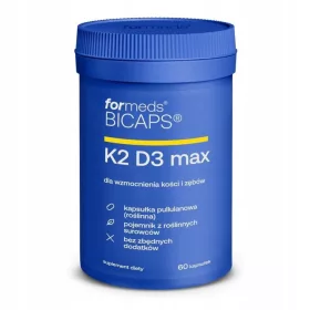   Integratore BICAPS Vitamina K2 e D3 MAX: Salute per Ossa, Denti e Immunità, 60 Capsule