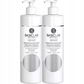   Emulsione Detergente Dermatologica BasicLab per Pelle Sensibile e Delicata 600ml