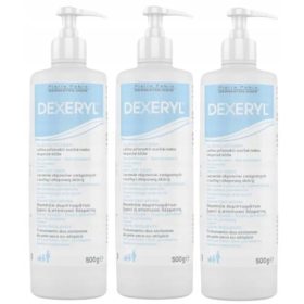   Cream Emolliente Dexeryl 3 x 500 g, Idratante e Protettivo per Pelle Secca o Atopica