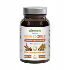   Biowen Curcuma C3 Complex+ - Integratore Alimentare con Curcumina e Piperina, 60 Capsule