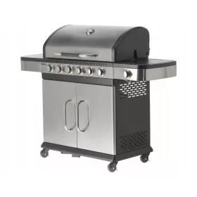    GRIGLIA DA GIARDINO A GAS 20 kW YATO GRIGLIA IN GHISA MASSICCIA IN ACCIAIO INOX