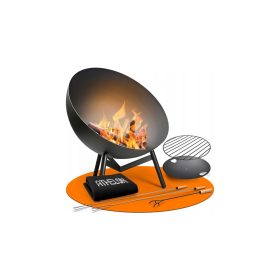    ATHELON FS1056 Braciere da giardino esterno 60x60x45 cm Nero