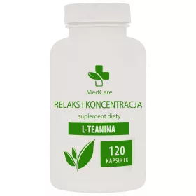   L-teanina Pura 120 Capsule da 400 mg - Integratore per Relax e Concentrazione