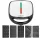  TOAST WAFFLE MAKER PANINI SANDWICH MAKER GRILL TORTILA TOAST 5IN1 TOAST 1200W