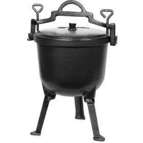    BOLLITORE IN GHISA CON PIANTANA UNGHERIA UNGHERIA CAMPFIRE POT grill 10L