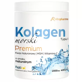   Collagene Marino Premium con Acido Ialuronico, MSM e Vitamina C - 400g Altopharma®