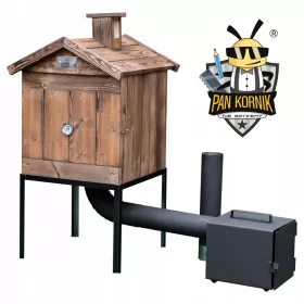    STUFA A LEGNA AFFUMICATORE XXL IMPREGNATA NUOVO SET PRONTO AMPIO TOP