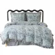 Biancheria da Letto Fiorata con Balze 200x220 Bicolore e Reversibile