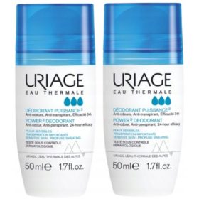   Antitraspirante Roll-On Eau Thermale Uriage, Doppio Pack da 50 ml