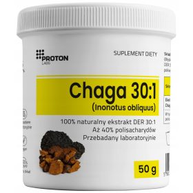   Estratto di Chaga 30:1 da Proton Labs, Potente e Naturale - 50g