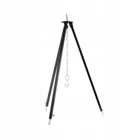    Supporto treppiede TELESCOPICO regolabile 100/180cm per calderone e griglia