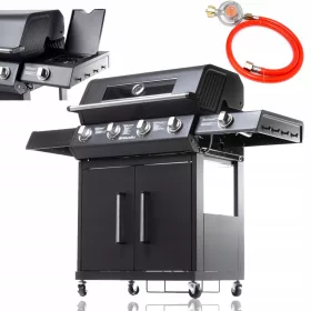    Riwall RGG 41 EXL Gas Grill - 5 bruciatori 4+1 Lusso 17kW 12 persone