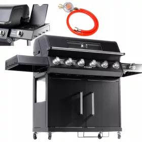    Riwall RGG 61 EXL Gas Grill - 7 bruciatori 6+1 Lusso 24kW 14 persone