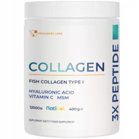   Collagen x3 Peptide di Progress Labs, 400g - Integrazione Avanzata per Pelle, Capelli e Articolazioni