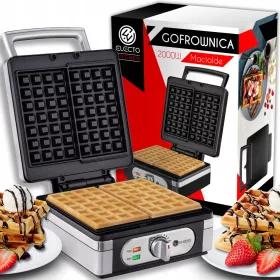    Electo Bella-J-1640 piastra per waffle 2000 W grigio-argento