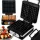  Piastra per waffle ELECTO WAFFLE MAKER BLACK 2 WAFFLE SOFFICI SOLID 2000 W nero