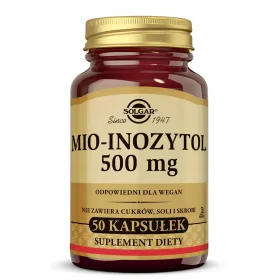   Solgar Mio-Inositolo 500 mg - Integratore Alimentare per la Salute Cellulare, 50 Capsule