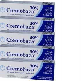  Cremobaza 30%: Crema Idratante Semi-Grassa con Urea - Confezione da 5 x 30g