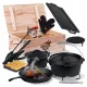  Set completo per cottura alla griglia in forno olandese