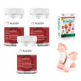   Pacchetto ACARDIN MAX 3x - 90 capsule con Omaggio di Cerotti Detossinanti KINOKI