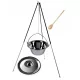  SUPPORTO TELESCOPICO 100/180 caldaia in acciaio inox 6 l coperchio