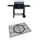  GRIGLIA A CARBONE DA GIARDINO PREMIUM CON RIPIANI, COPERCHIO, GRIGLIA IN GHISA, RUOTE 1010