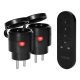 Virone RS-7 Set di Prese Wireless Mini con Telecomando 2+1, 2300W, IP44