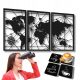 Cuadro Decorativo 3D en Negro Mate Con Set de Posavasos - Perfecto para Cualquier Ambiente