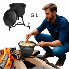  Caldaia in ghisa da 5 l per falò ungherese