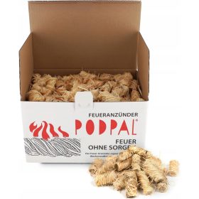    ACCENDINO PER FUOCO NATURALE IN LANA DI LEGNO 200 PEZZI 2 CHILOGRAMMI GRIGLIA