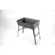  Mangal Grill Case per 8 spiedini pieghevoli in metallo al carbonio 2 mm solido