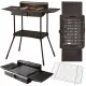  GRILL DA GIARDINO ELETTRICO DA TAVOLO 2000W TERMOSTATO PIASTRA ANTIADERENTE